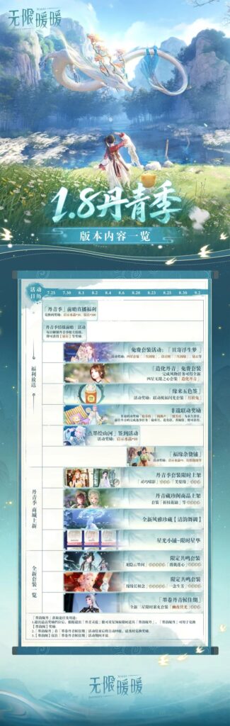 《無限暖暖》1.8丹青季，更新版本內容一覽！海外玩無限暖暖延遲卡頓？