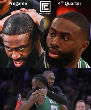 NBA球星也逃不过发际线危机!杰伦布朗深夜求助詹姆斯,植发话题引爆全网 1 NBA球星也逃不过发际线危机!杰伦布朗深夜求助詹姆斯,植发话题引爆全网