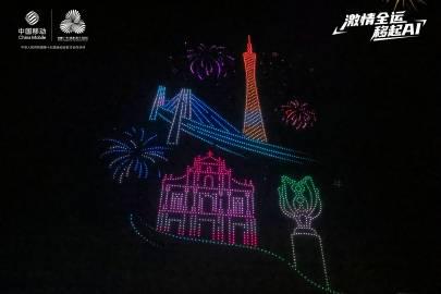 深圳夜空惊艳上演无人机灯光秀,2500架无人机为全运健儿加油助威 2 深圳夜空惊艳上演无人机灯光秀,2500架无人机为全运健儿加油助威