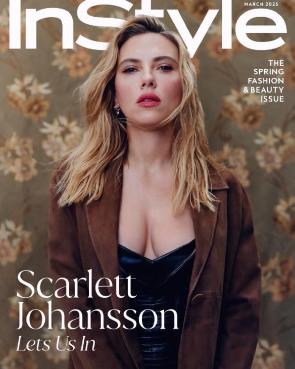 斯嘉丽·约翰逊InStyle三月刊封面:优雅迷人的时尚魅力