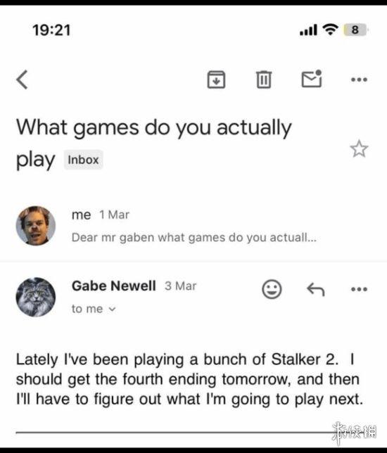 V社创始人G胖沉迷《潜行者2》,已体验四个结局