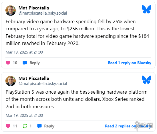2月美国游戏硬件销售额暴跌25%,PS5领跑,Switch 2能否扭转颓势?