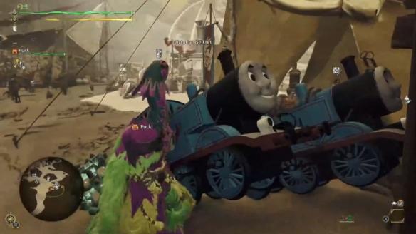 《怪物猎人:崛起》惊现托马斯小火车模组,骑乘作战不是梦!